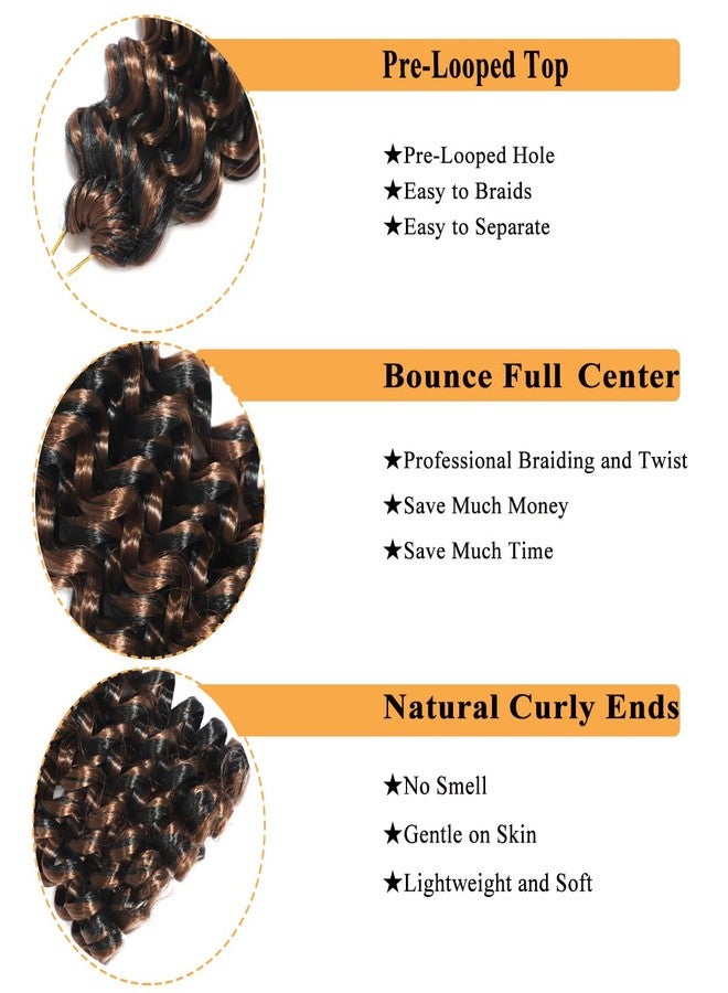 فلاج شيب شعر كروشيه جامايكي مموج للنساء ذوات البشرة السمراء، 12 بوصة، 5 قطع، 2 × خصلة شعر كروشيه مجعدة، لون مختلط، شعر كروشيه قصير مجعد بحلقات مسبقة - P1B/30 - Image 4